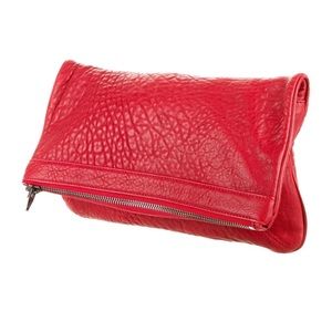 Alexander Wang Red Leather Clutch